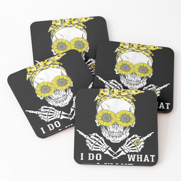 Item preview, I Do What I Want Skull Sunflower designed and sold by taydyreo.