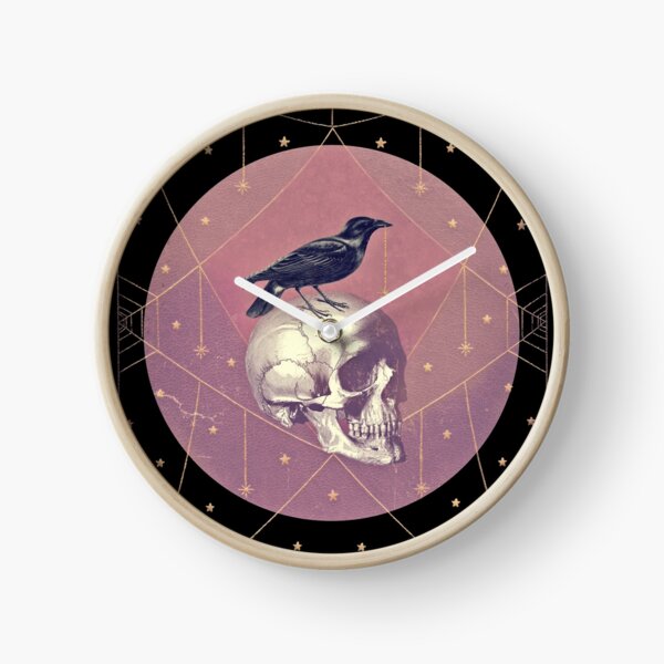Vista previa del artículo con la obra «Crow and Skull Collage», diseñado y vendido por Eva Nev.