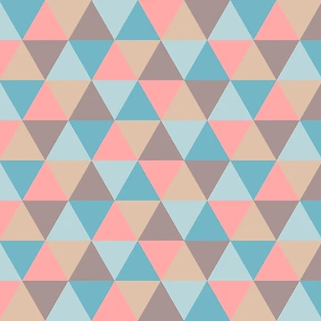 Artwork thumbnail, Multicolor triangular seamless pattern. by TashaVector