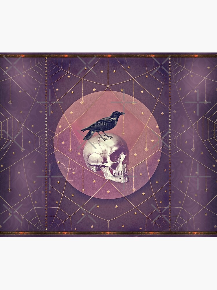 « Collage de corbeau et crâne » par 3vaN