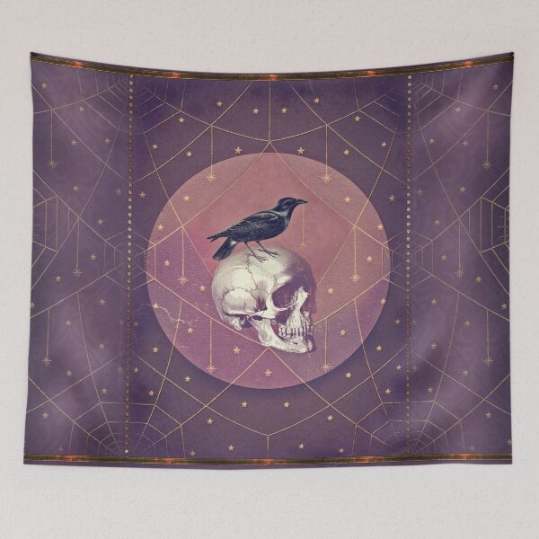 Item preview, Crow and Skull Collage designed and sold by Eva Nev.
