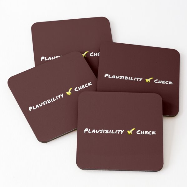 Item preview, Plausibility check yellow checkbox with white lettering designed and sold by sopfanna.