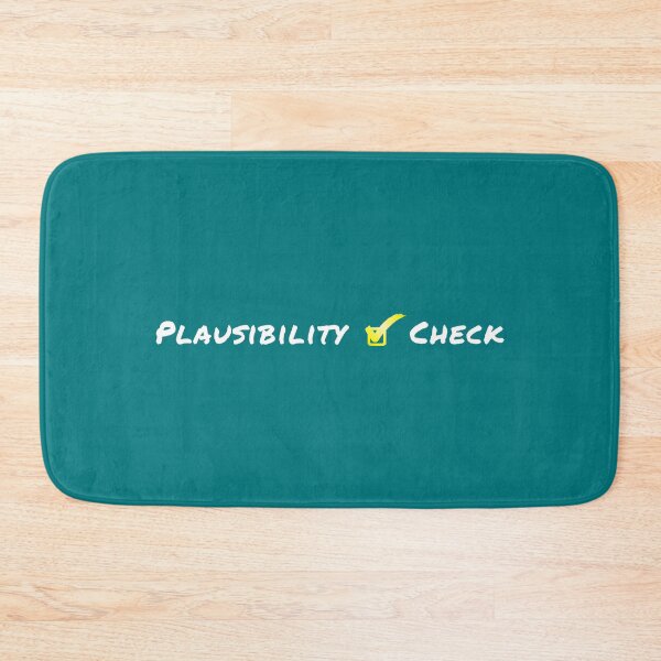 Item preview, Plausibility check yellow checkbox with white lettering designed and sold by sopfanna.