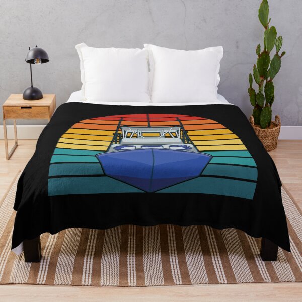 Item preview, fishing boat, sunset, beach, bait, water, fishing poles, surf, summer, blue, fishermen, bass, designed and sold by prteacool.
