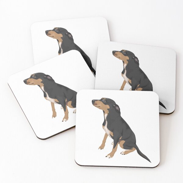 Item preview, Miniature Pinscher Puppy Dog, Min Pin, Black, Brown, and White designed and sold by Ashleylcoop.