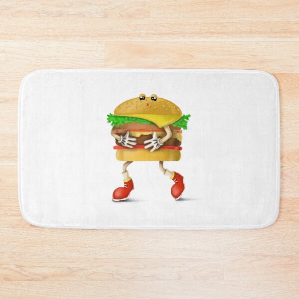 Item preview, Sleepy Cartoon Hamburger designed and sold by Cat N' Doodles.
