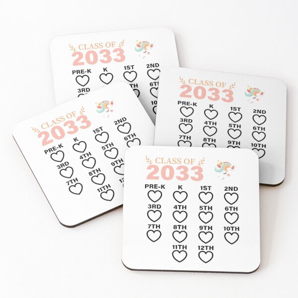 Item preview, CLASS OF GRADUATION 2033, GROW WITH ME, Girls designed and sold by TheFirstOne.