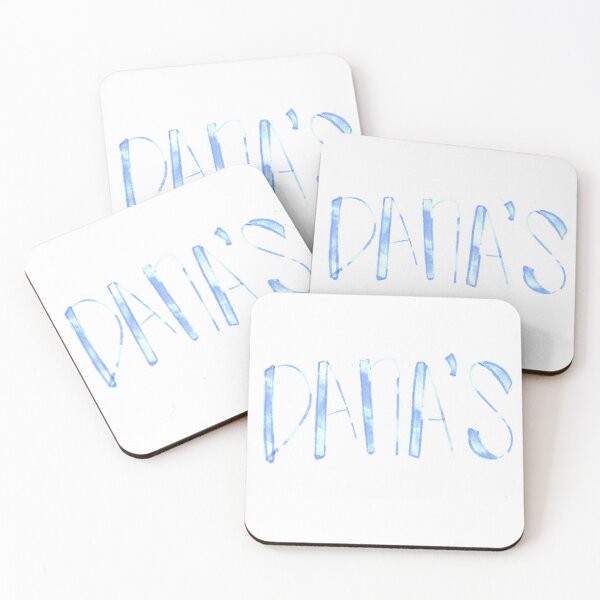 Item preview, Dana's Text Watercolor Blue designed and sold by AlishaMSchil.