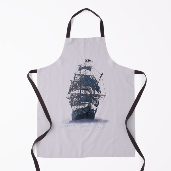 Item preview, Ghost Pirate Ship at Night designed and sold by Eva Nev.