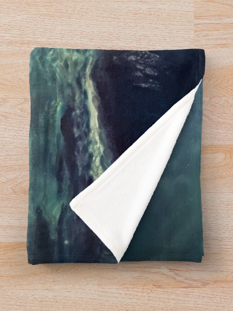 Alternate view of Ghost Pirate Ship at Night Throw Blanket
