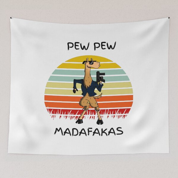 Item preview, Pew Pew Llama designed and sold by GoodGirlDesigns.