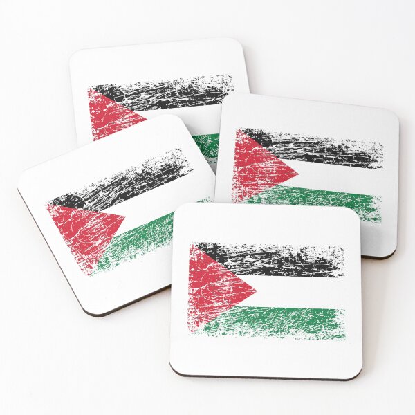 Item preview, Palestine Palestinian ensign flag used look designed and sold by GeogDesigns.