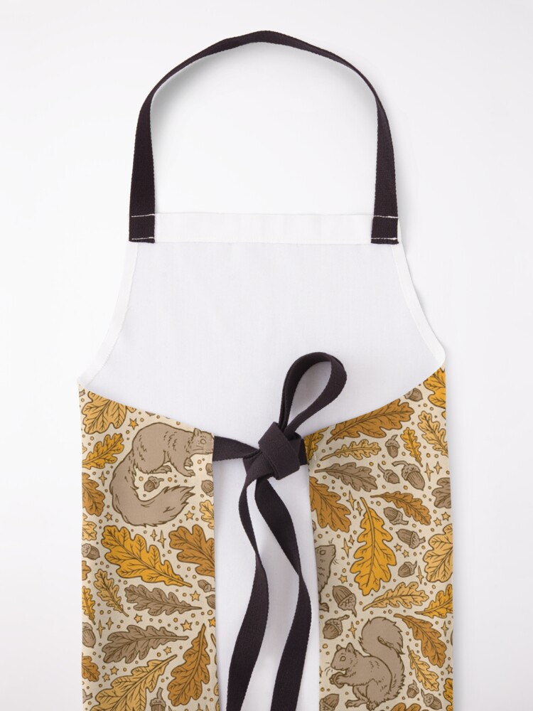 Alternate view of Oak & Squirrels | Animal Nature Pattern Apron