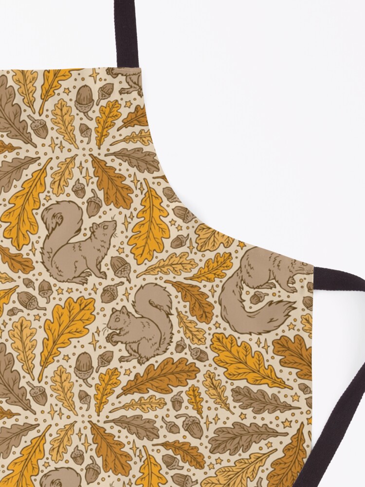 Alternate view of Oak & Squirrels | Animal Nature Pattern Apron