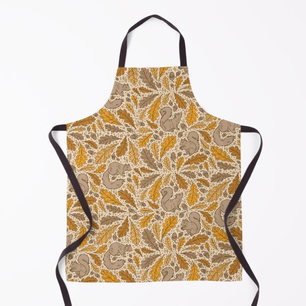 Oak & Squirrels | Animal Autumn Nature Pattern Apron