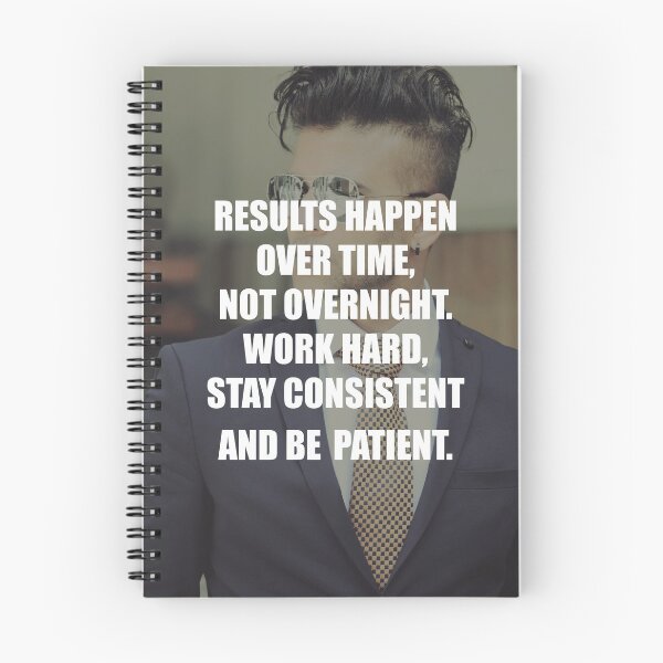 Item preview, Results happen over time, not overnight, work hard, stay consistent and be patient. designed and sold by Billionaire Vitamins.