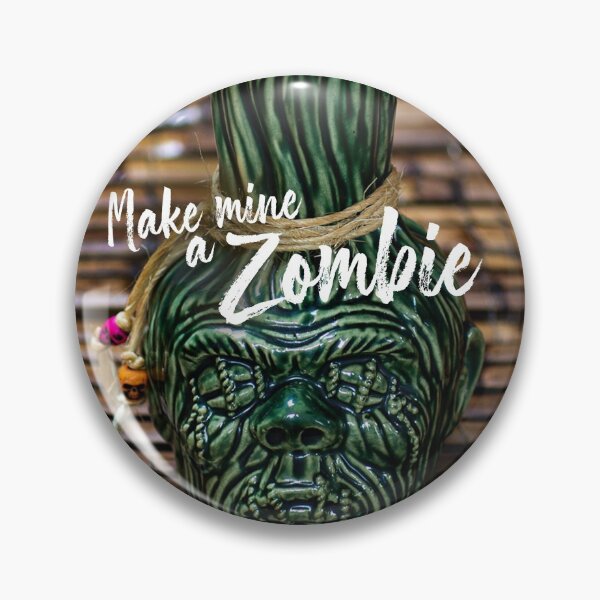 Item preview, Original Zombie Tiki Cocktail in a Zombie Tiki Mug full of rum designed and sold by electricdreamz.
