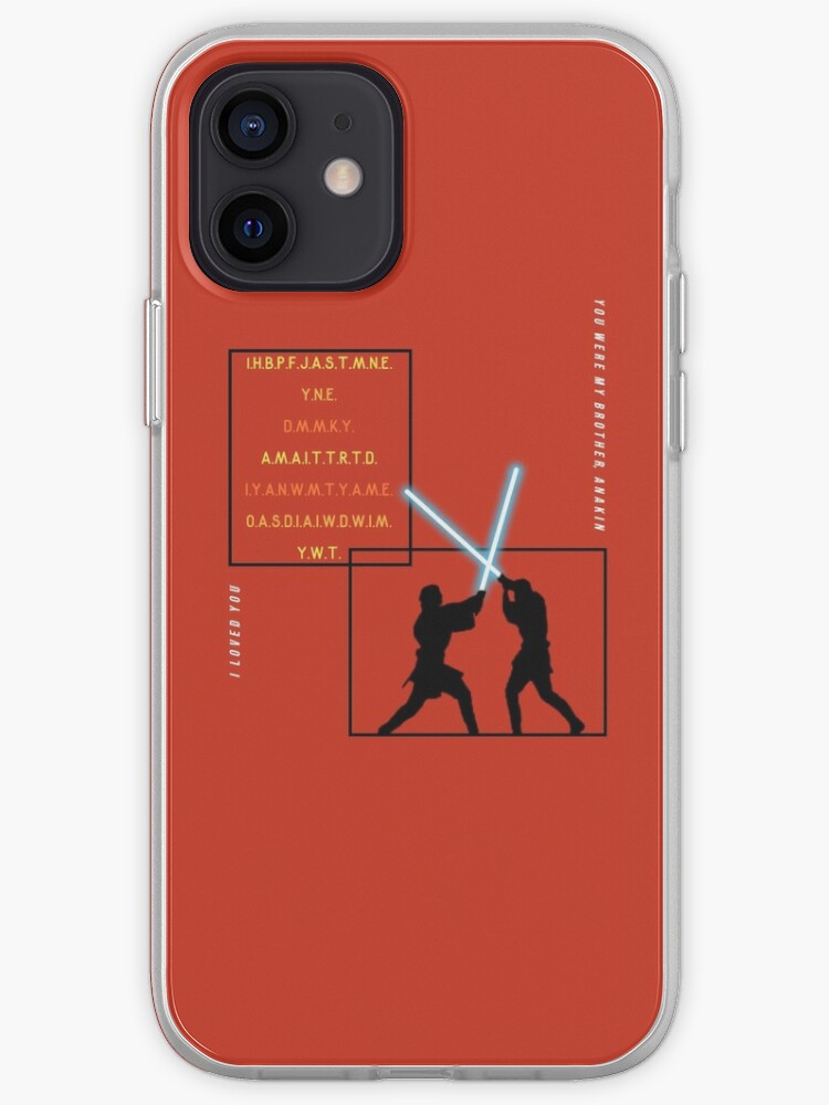 Anakin Vs Obi Wan Iphone Case Cover By Harrypotter394 Redbubble