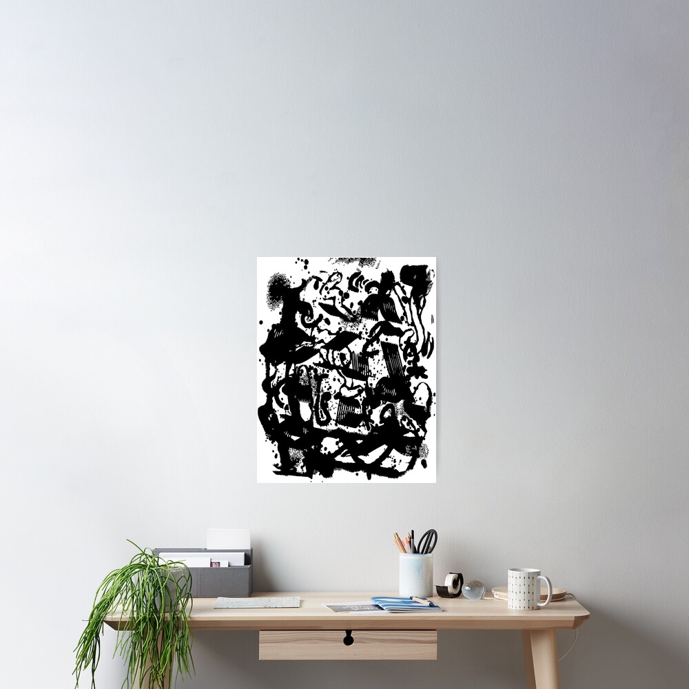 Vista previa del artículo con la obra «Póster», diseñado y vendido por eBVrb.