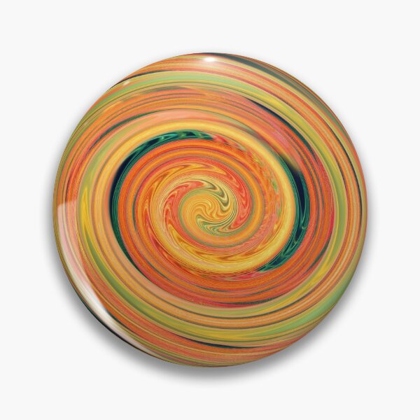 Item preview, CLOCK only (bold Black numbers Yellow minMarks) Lollipop candy sweet style motion warm colors spiral digital pattern designed and sold by shelfpublisher.