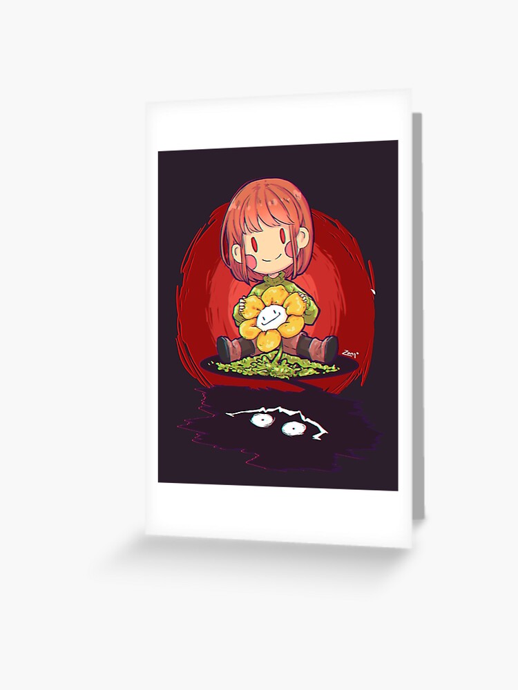Sans and Chara fighting  Greeting Card for Sale by QuirkyTaco