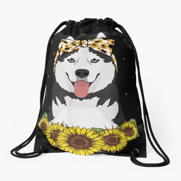 Item preview, Girls Women Mom Siberian Husky Dog Sunflower Gift designed and sold by taydyreo.
