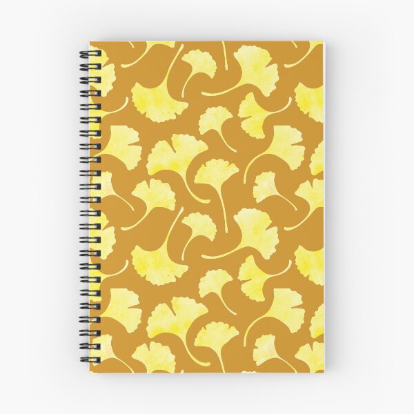 Item preview, Ginkgo Watercolor Leaves Pattern on Orange designed and sold by brittlouise.