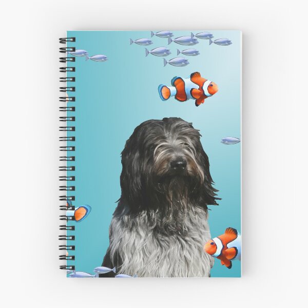Item preview, Schapendoes Dog with tropical clownfishes designed and sold by Move-Art.