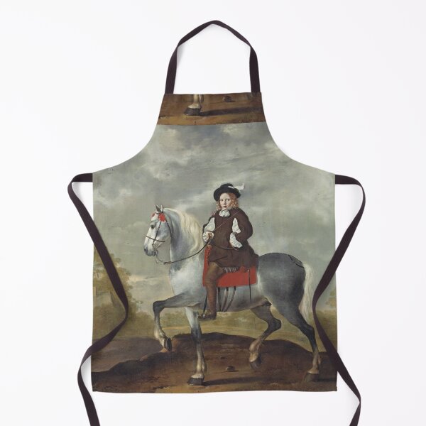 Item preview, Child on Horseback vintage painting designed and sold by Vintage Designs +.