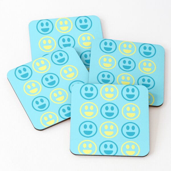 Item preview, HAPPY FACE - STICKER - MINIMALIST - NICE COLORS - STICK designed and sold by Tropical Blood.