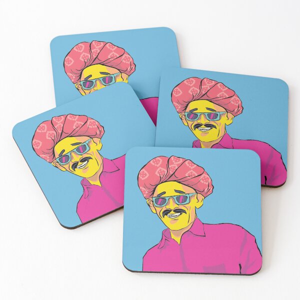 Item preview, Desi Pop Art Man Moustache man with shades designed and sold by anikettrivedi.