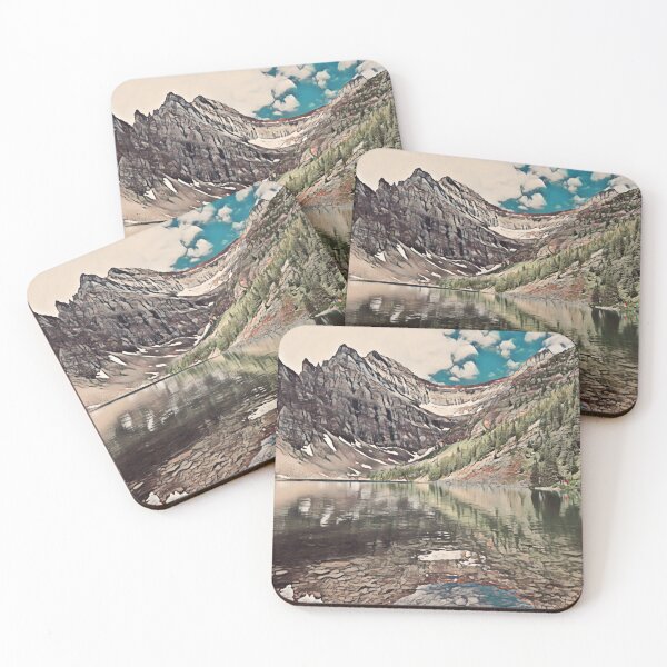 Lake Agnes- Banff National Park, Canada Coasters (Set of 4)