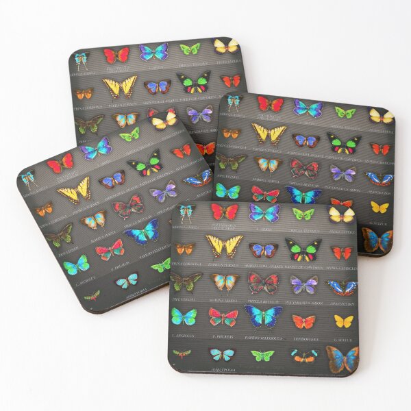 Item preview, Neon Butterflies in an Old Cardboard designed and sold by Eva Nev.