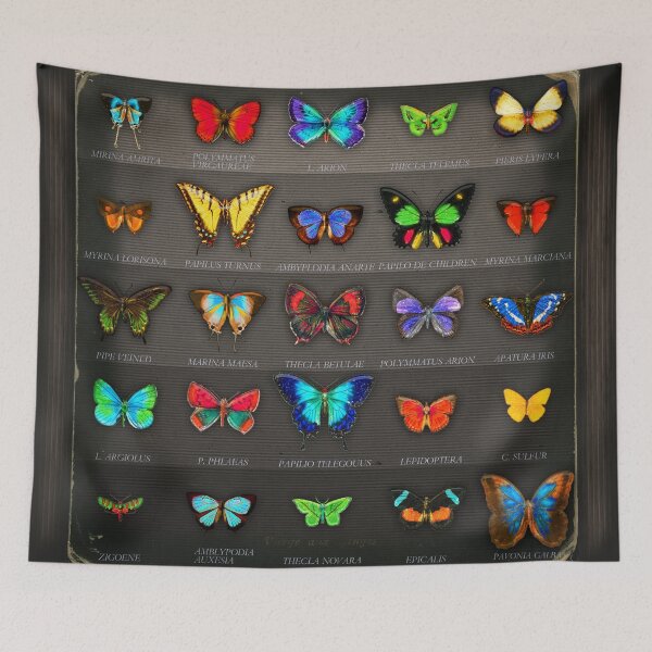 Item preview, Neon Butterflies in an Old Cardboard designed and sold by Eva Nev.