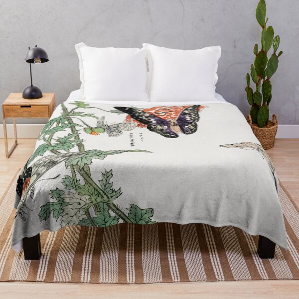 Item preview, Butterflies and plant illustration/Re-design for print product designed and sold by Junsu Lim.