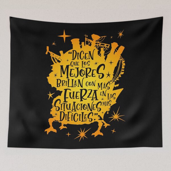 Item preview, Lettering Moving Castle - "They say the best shine brightest in the most difficult situations." designed and sold by VickyEtth.