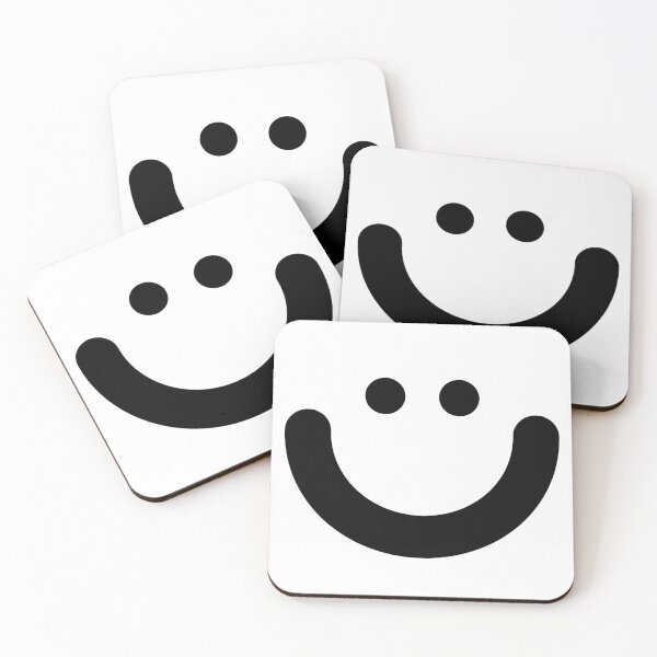 Item preview, LAPTOP STICKER - HAPPY FACE - COOL - MINIMALIST  designed and sold by Tropical Blood.