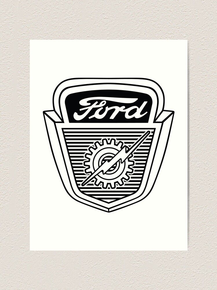 Old Ford Logo Emblem 2 Wall Art, Canvas Prints, Framed Prints