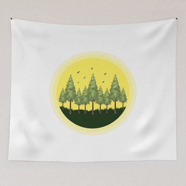 Item preview, Redwood Evergreen and Sun designed and sold by kamilu.