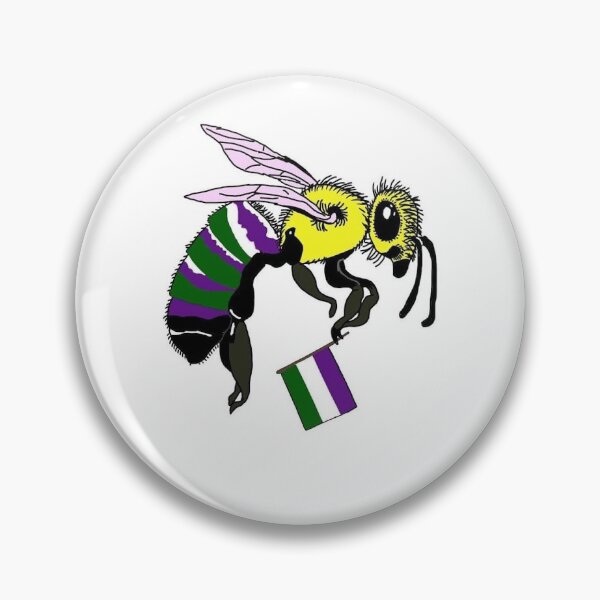 Item preview, Genderqueer Pride Bee designed and sold by JaimeWinchester.
