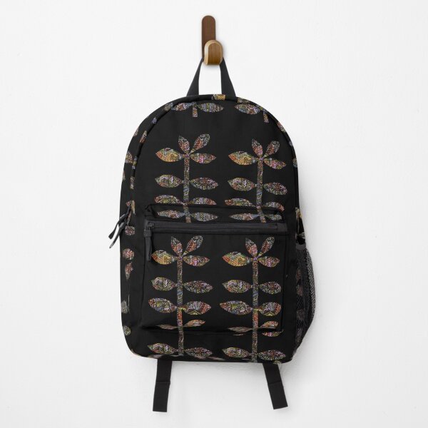 Item preview, 70s retro leaves black designed and sold by ZjalDesign.
