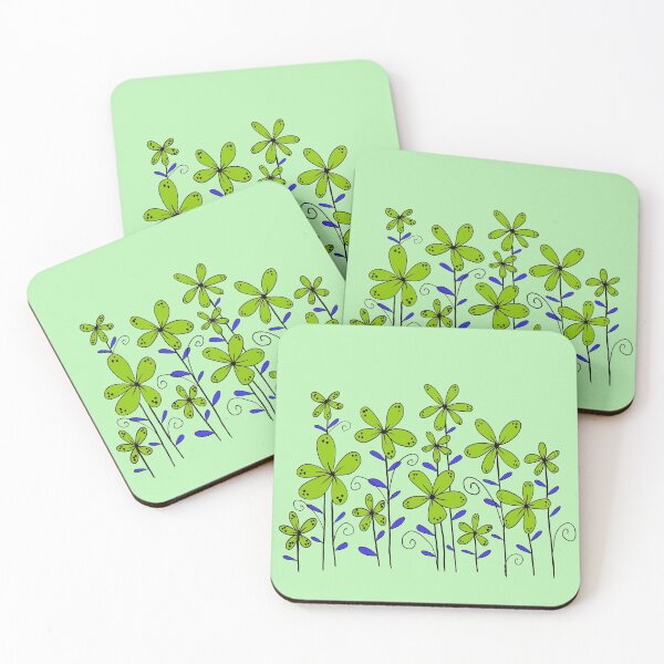 Item preview, Green Flowers  designed and sold by Norma Linda Ventura.