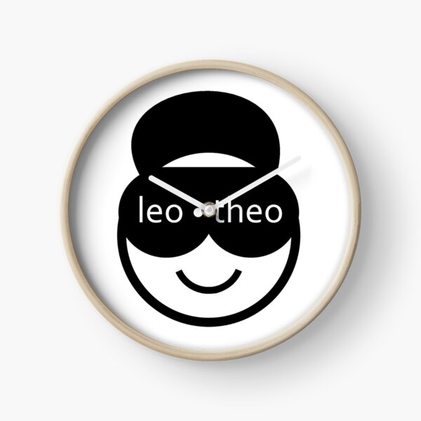Leo Theo Emoji Smiley Logo Clock