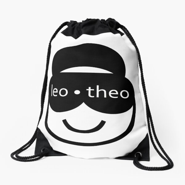 Leo Theo Emoji Smiley Logo  Drawstring Bag