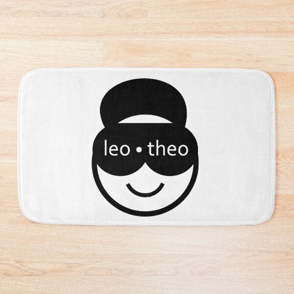Leo Theo Emoji Smiley Logo  Bath Mat