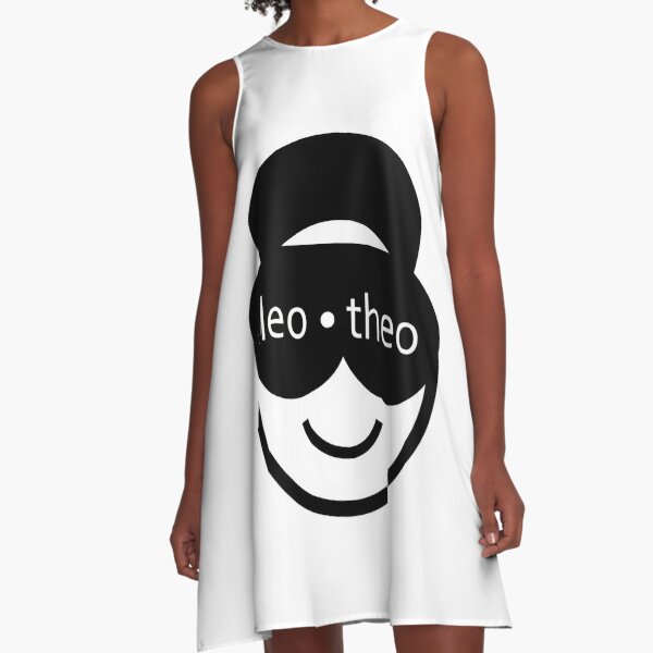 Leo Theo Emoji Smiley Logo  A-Line Dress