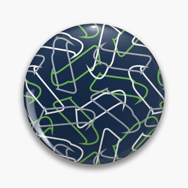 Item preview, Seattle Seahawks Pattern, Navy Background designed and sold by brittlouise.