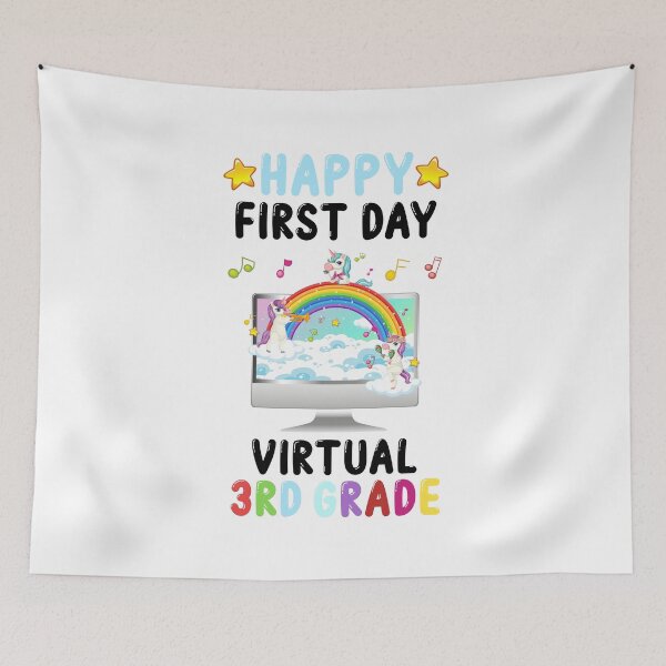 Item preview, Happy First Day Of Virtual 3RD Grade designed and sold by yacine12353.