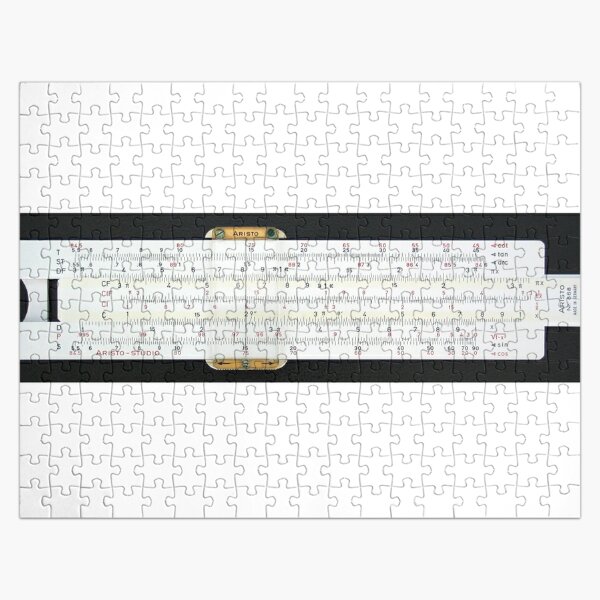 Slide rule, #slipstick, mechanical analog #computer, graphical analog #calculators, #nomograms, general calculations, application specific computations Jigsaw Puzzle