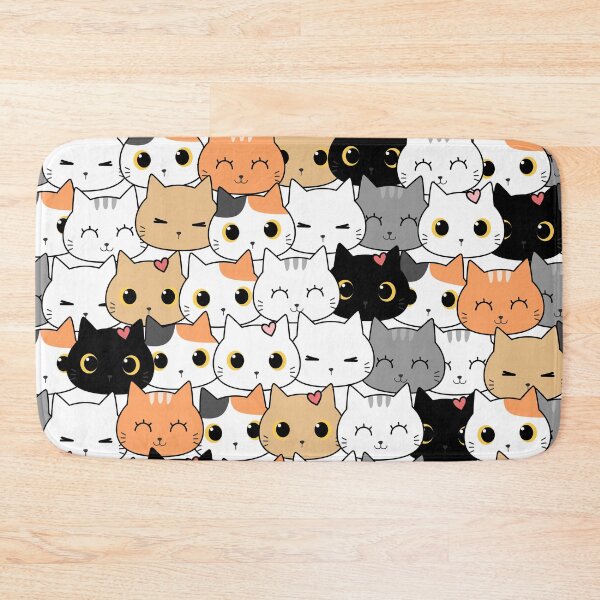 Item preview, Cute Cat Cartoon Pattern designed and sold by TagCreation.